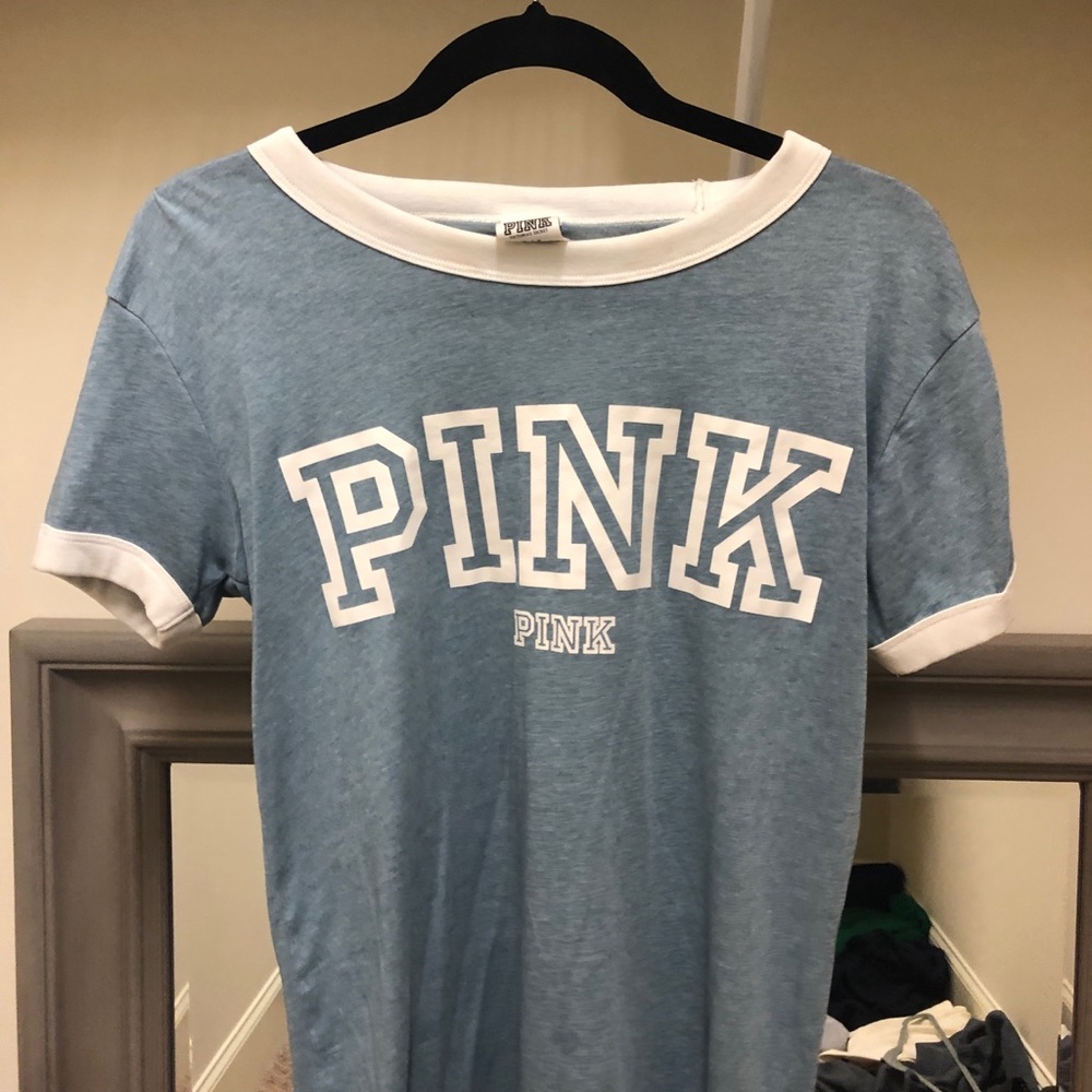 PINK teal tshirt
